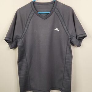 Tommy Bahama Mens Short Sleeve Reversible V- Neck Logo Tee Medium